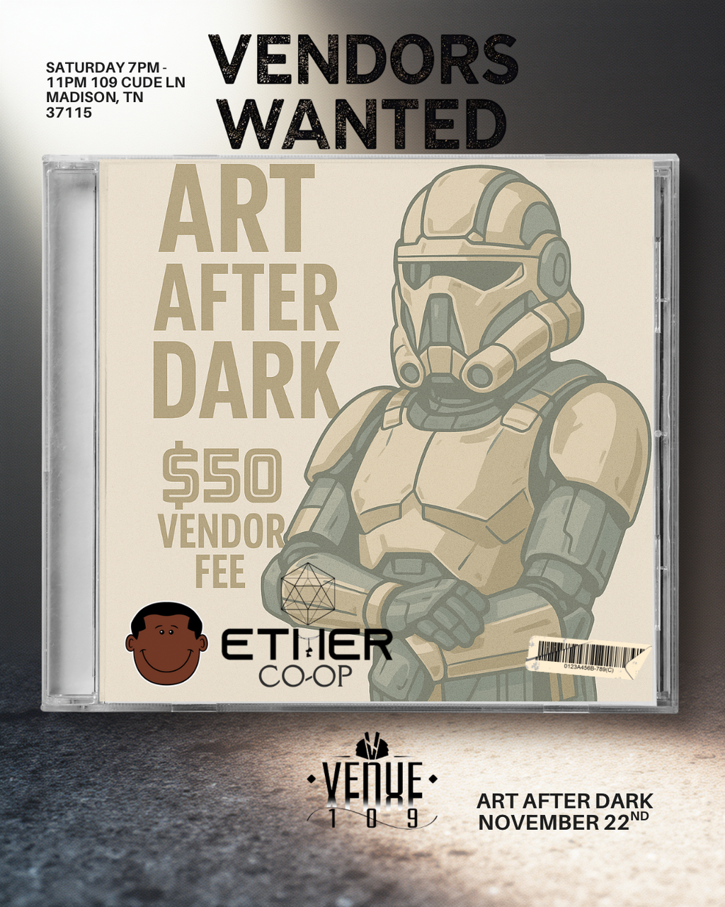 Art After Dark VENDOR BOOTH