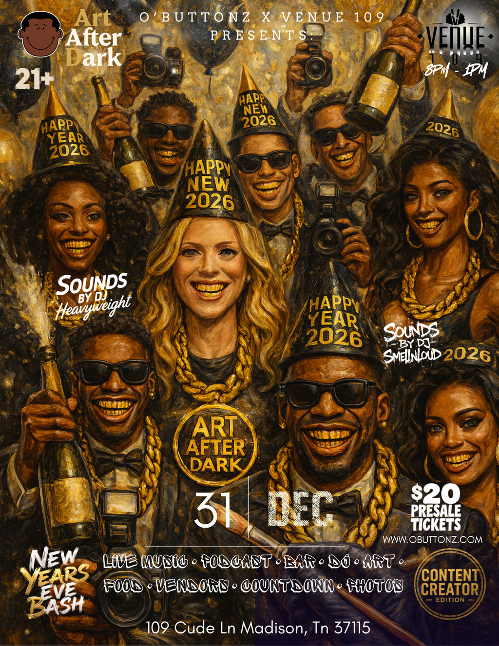 Art After Dark (New Years Eve) Content Creator Edition