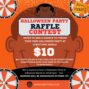 Throw Your Own Halloween Party Raffle Ticket