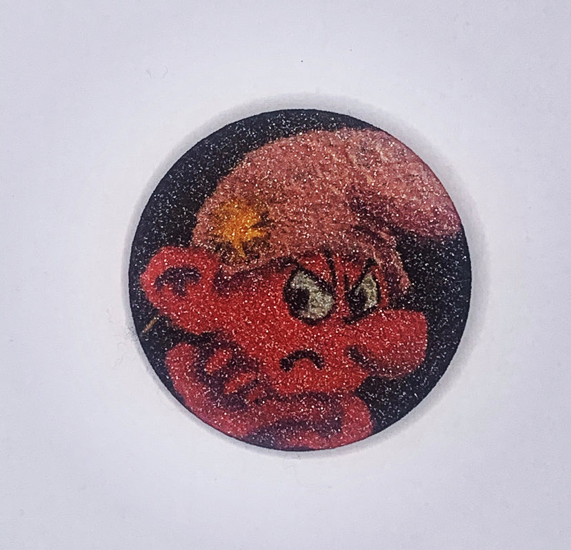 Resting Smurf Face Button